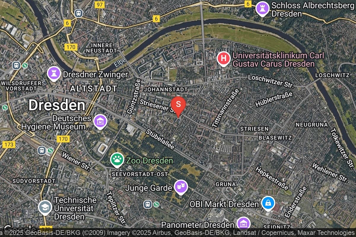 Karte Salzwelten Dresden